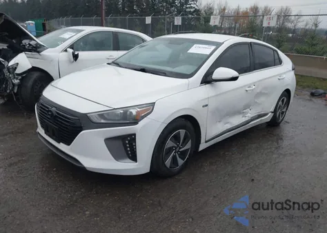 2017 Hyundai Ioniq Hybrid Sel z USA, uszkodzony, nr VIN KMHC75LC0HU035634